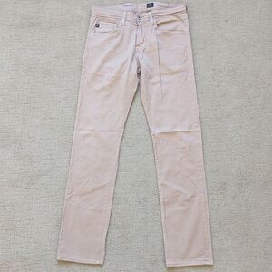 AG Adriano Goldschmied The Matchbox Slim Straight Pants Mens 31 Tan Chinos Work